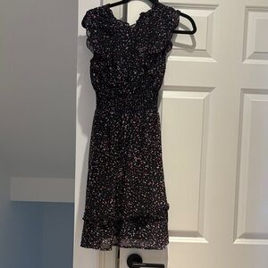 Aqua Girls Colorful Dotted Midi Dress